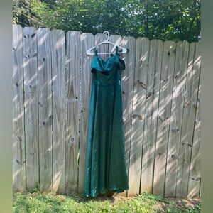 Elegant Emerald Green Gown